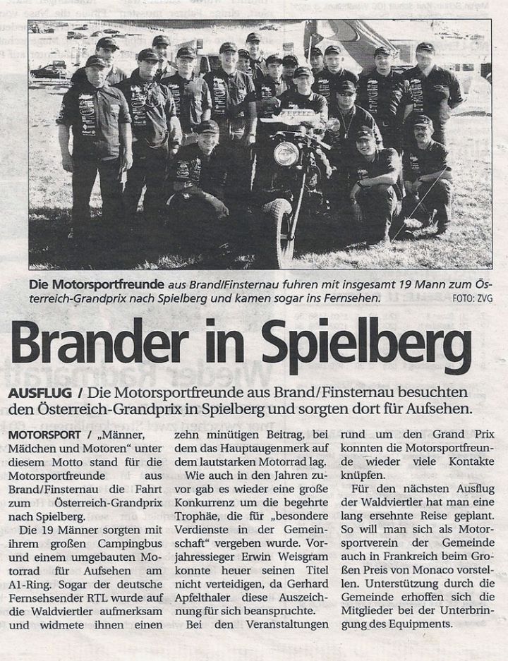 Brander in Spielberg